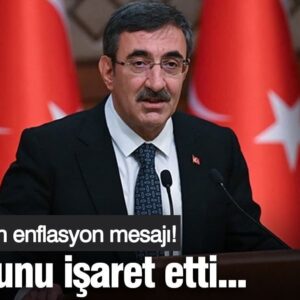 Cevdet Yılmaz’dan enflasyon mesajı! Yıl sonunu işaret etti…