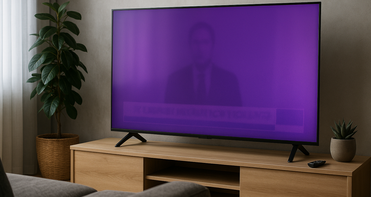 yeni televizyonlarda bir anda mor ekran cikmaya basladi VdUzWnpY